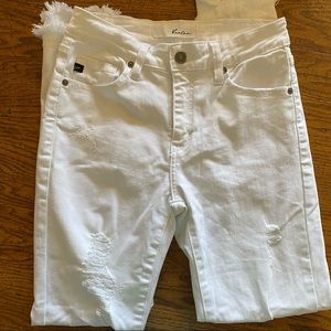 KanCan White ripped jeans